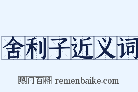 舍利子近义词是什么意思的图片